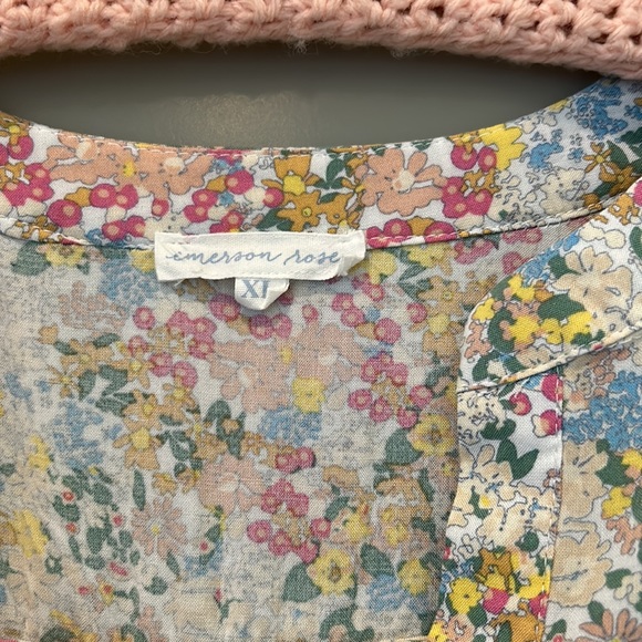 Emerson Rose Split Neck Blouse - Picture 2 of 5